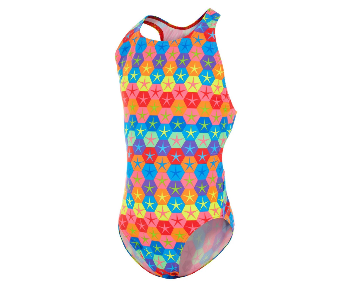 Maru Kids Superstars Pacer Rave Back Swimsuit - Blue