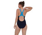 Speedo Women's Tech Placement Medalist Swimsuit - True Navy / Pool - Blue