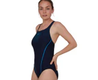 Speedo Women's Tech Placement Medalist Swimsuit - True Navy / Pool - Blue