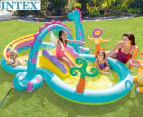 Intex 3.02x2.29m Dinoland Kids Swimming Pool Water Game Play/Spray/Slide Centre