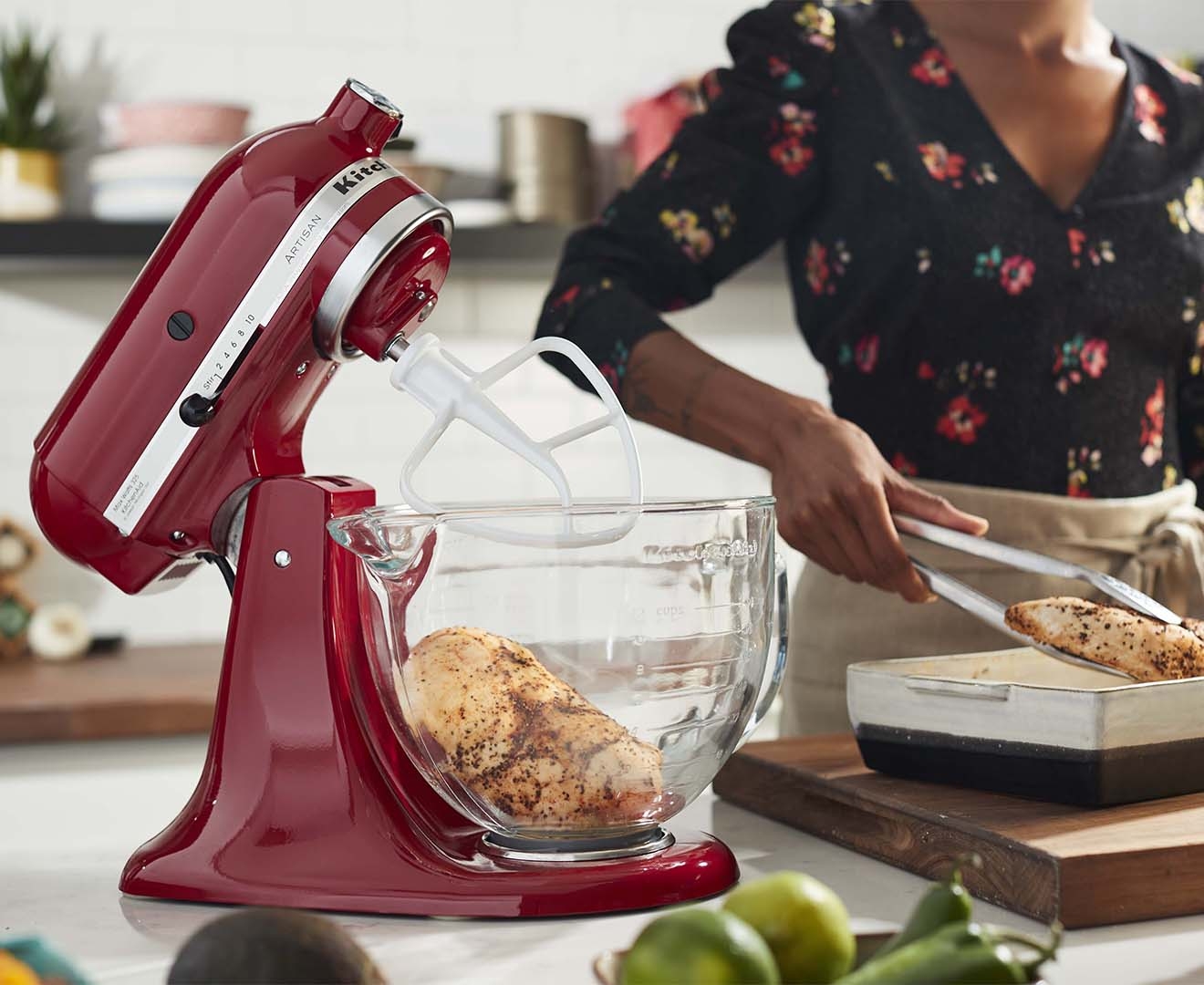 KitchenAid KSM150 Artisan Stand Mixer Empire Red