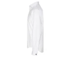 Van Heusen Men's Tailored Fit Euro Shirt - White