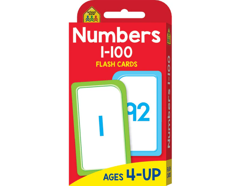 Numbers 1-100 : School Zone Flash Cards