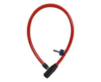 PROSERIES-LOCK - Hoop4 Cable Lock 12mm X 600mm, RED - Oxford Product(OF226)