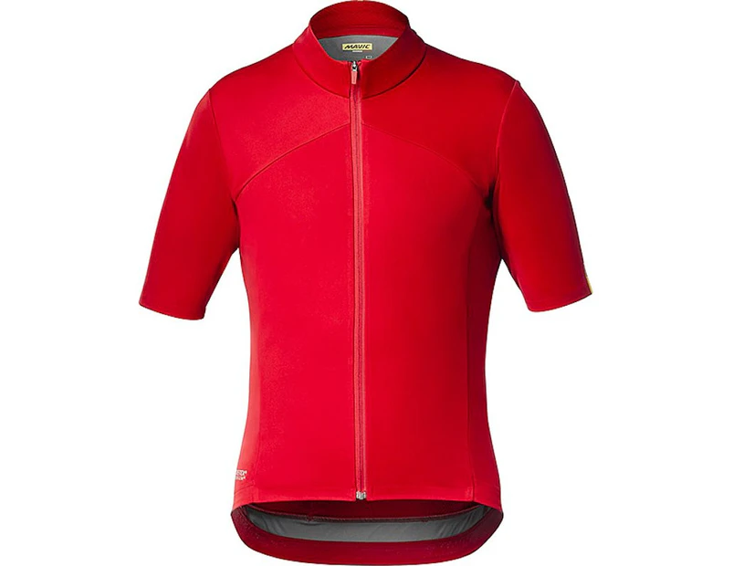 Mavic Mistral SL Windbreaker Short Sleeve Bike Jersey Haute Red - Red