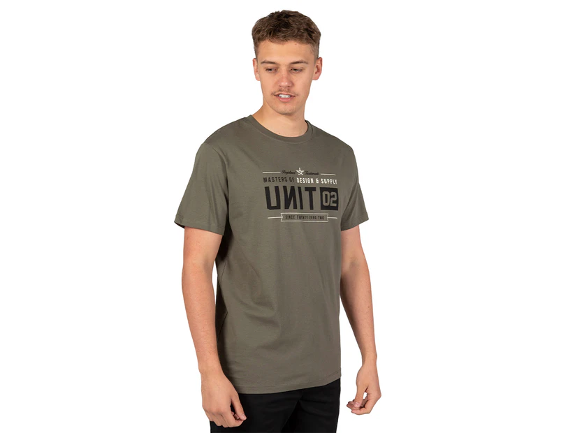 Unit Men's Capital Tee / T-Shirt / Tshirt - Military Green