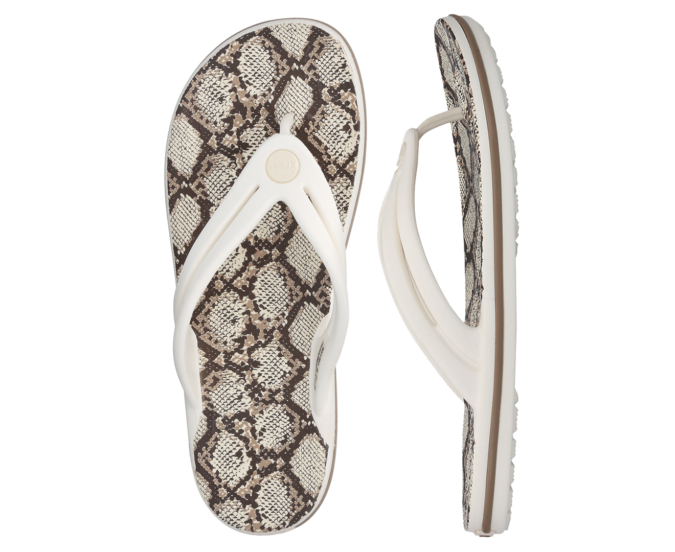 Crocs crocband snake discount print