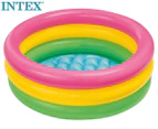 Sunset Glow 3 Ring Inflatable Baby Pool 61 x 22cm