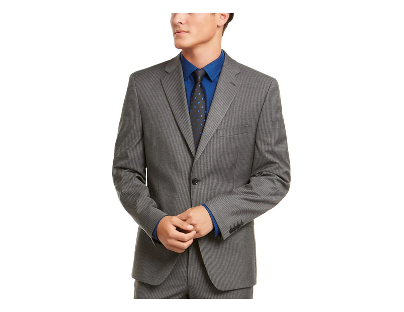 Alfani Men's Blazers & Sportcoats Two-Button Blazer - Color: Grey