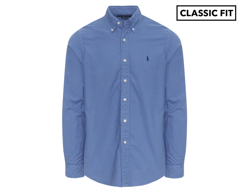 Ralph Lauren Men's Garment Dyed Oxford Shirt - Bastille Blue