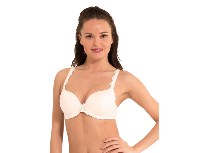 LingaDore 1400-1-4 Daily Lace Ivory Off White Padded Wired T-Shirt Bra