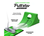 Puttster Golf Putting System with Guide and Ramp