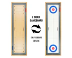 Shuffleboard & Curling 2-in-1 Game Table