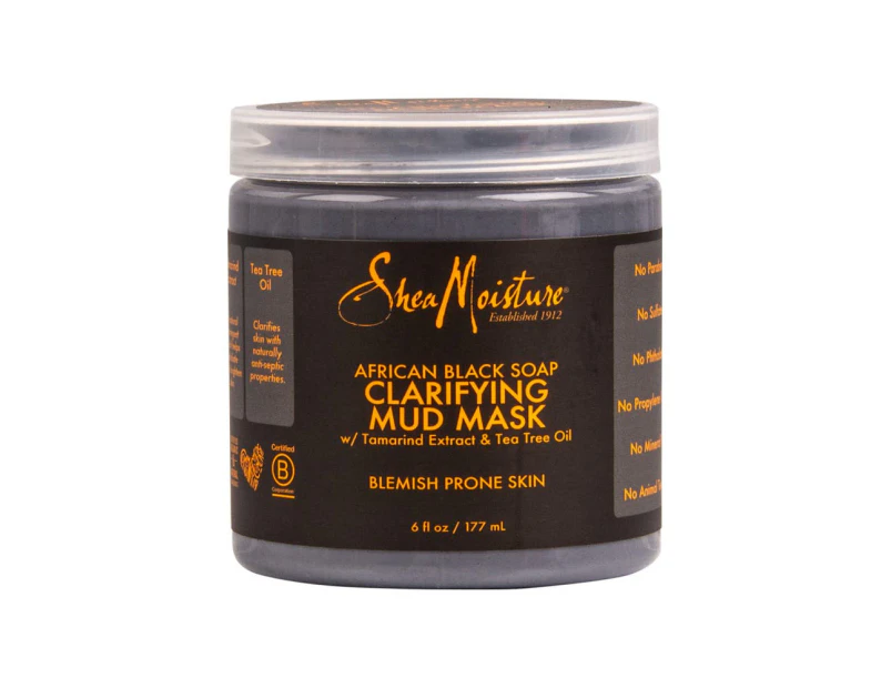 Shea Moisture African Black Soap Clarifying Mud Mask 177ml