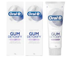 2 x Oral-B Gum Detoxify Intensive Clean Toothpaste 110g