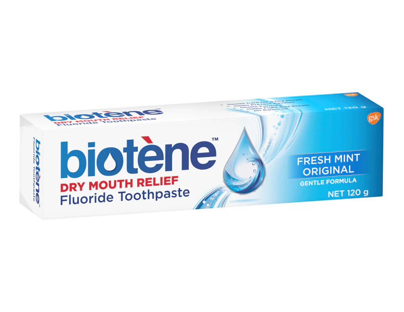 Biotene Dry Mouth Relief Toothpaste Fresh Mint Original 120g