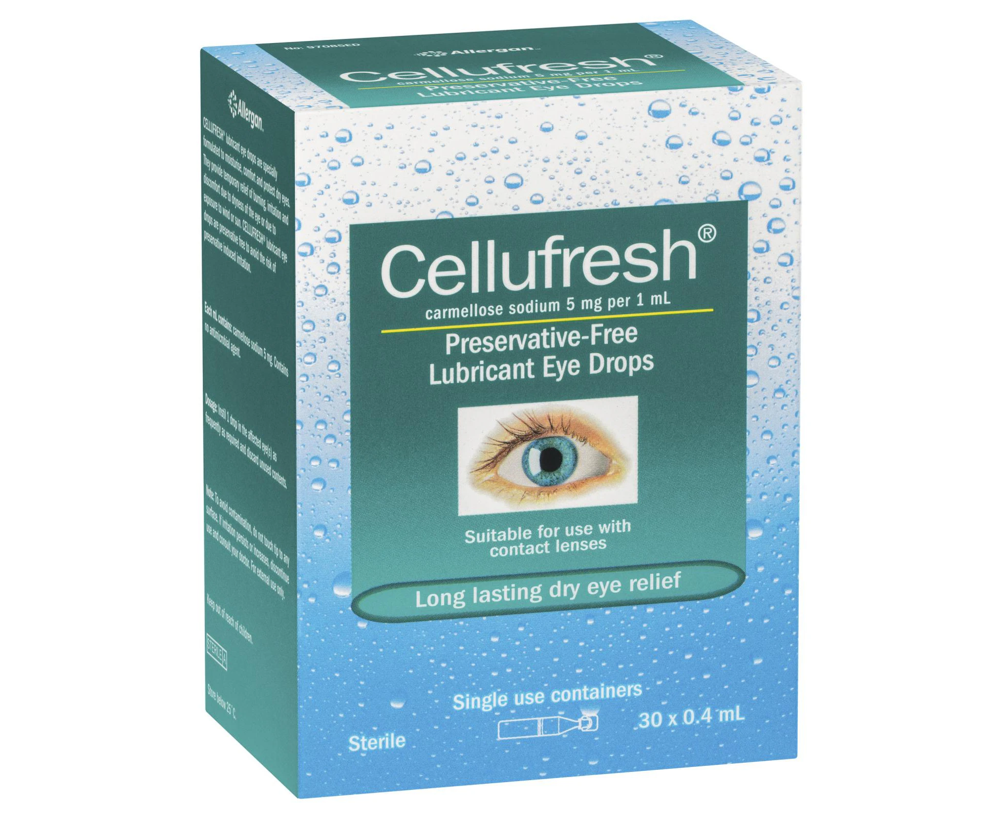 Cellufresh Lubricant Eye Drops 30 x 0.4mL