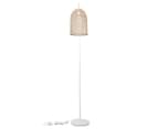 Anko by Kmart Rattan Shade Floor Lamp - White/Brown 3