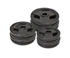 Total 90kg Olympic Cast Iron Weight Plates - 5kg x 4+ 7.5kg x 4+ 10kg x 4