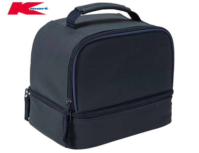 Anko by Kmart Twin Deck Lunch Box - Navy