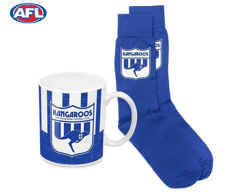 AFL North Melbourne Kangaroos Heritage Mug & Sock Pack