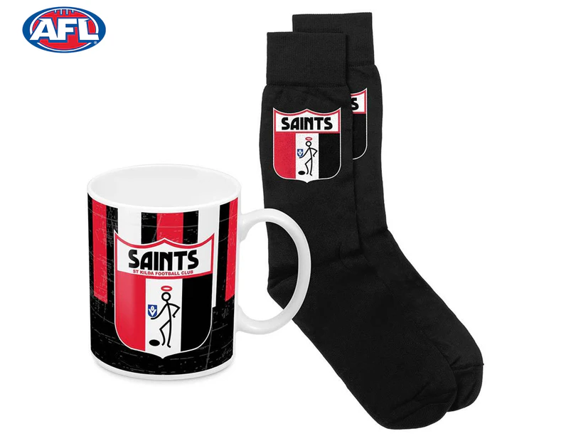 AFL St Kilda Saints Heritage Mug & Sock Pack