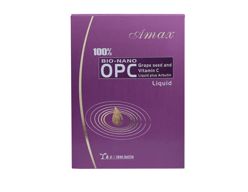 Amax BIO-NANO OPC Grape Seed and Vitamin C Liquid Plus Arbutin 3x10ml For Women