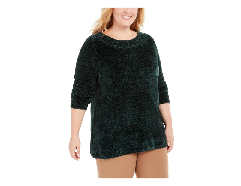 Karen Scott Women's Sweaters Sweater - Color: Forest Green