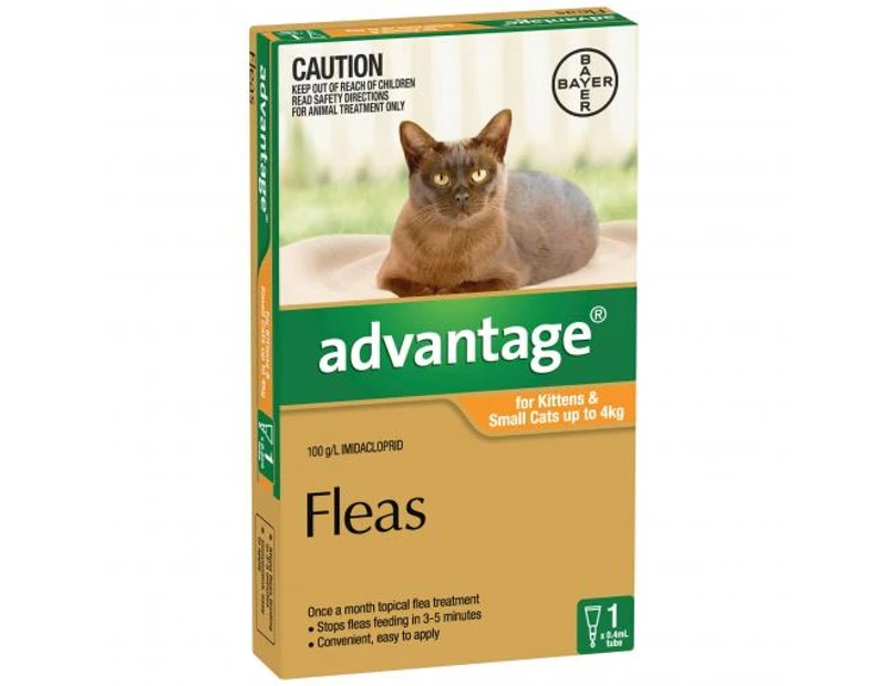 Advantage - Flea Treatment for Cats <4kg -1 pack