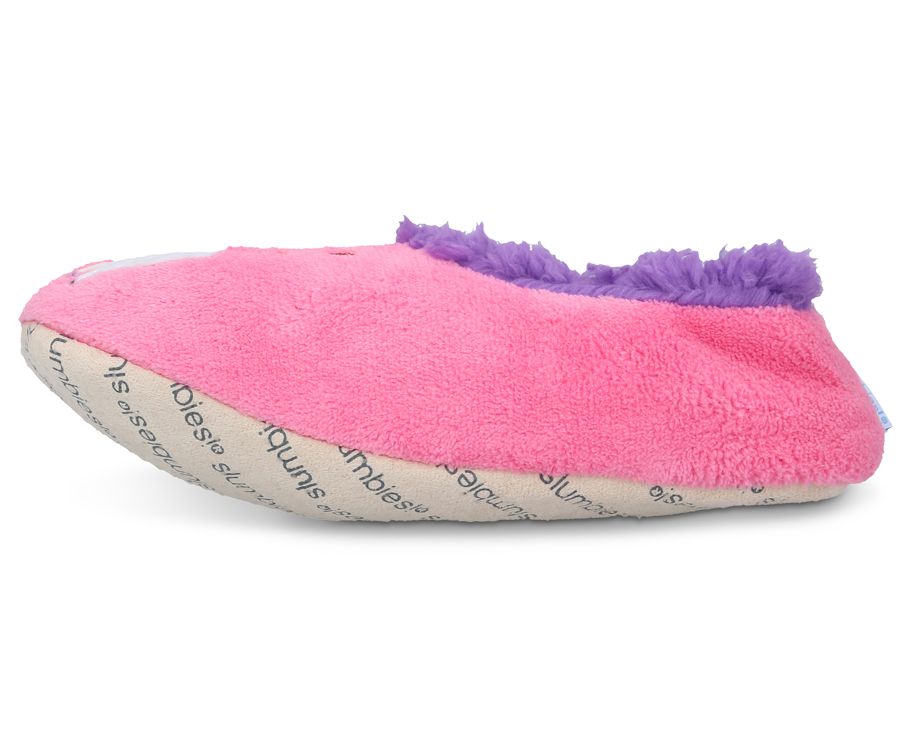 Slumbies Womens Drama Llama Simply Pairables Slippers Pink Catch