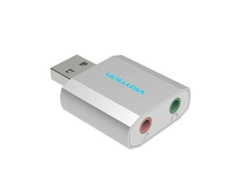 Vention USB External Sound Card- USB to Headphone + Mic
