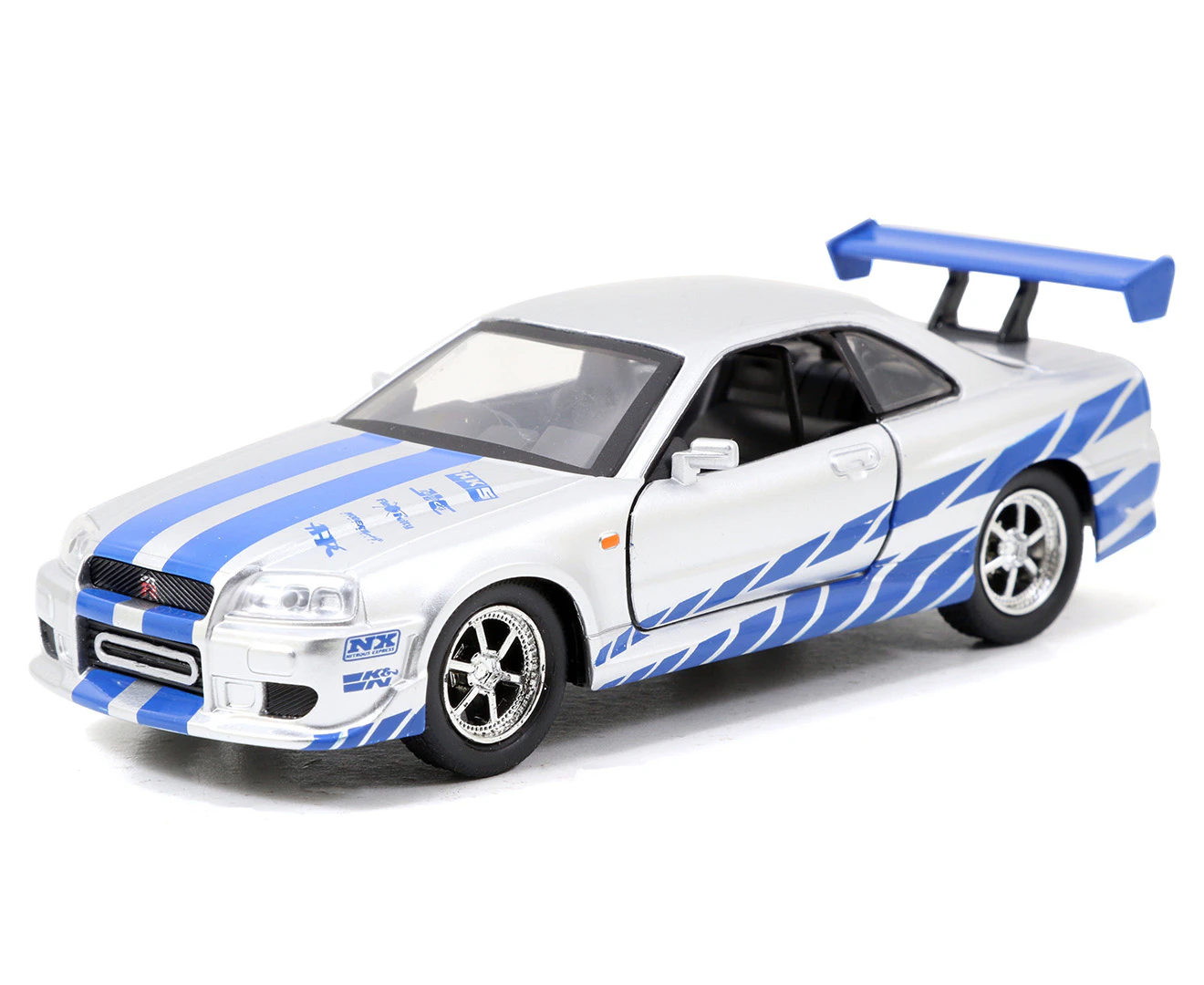 Fast and Furious 2002 Nissan Skyline GTR R34 Silver 1:32 Diecast Car [OE]