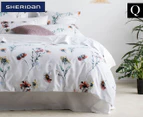 Sheridan Fernvale Queen Bed Quilt Cover Set - Neon Rose