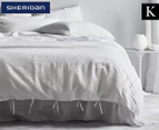 Sheridan Lyssan King Bed Quilt Cover - White