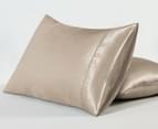 CleverPolly Satin Pillowcase Twin Pack - Champagne 2