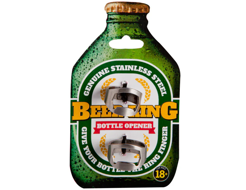 2pcs Stainless Steel Finger  Beer Ring Bottle Opener Stubbie Bar 20mm 22mm