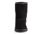 Aus Wooli Ugg Cronulla Mid Calf Sheepskin Boot - Black