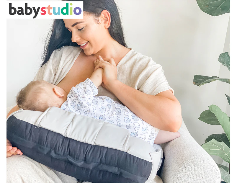 Baby Studio 5-in-1 Breast Feeding Pillow w/ Toy Bar