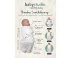 Baby Studio 0-3 Months 0.5 Tog Bamboo Swaddlewrap - Bright White