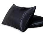 CleverPolly Satin Pillowcase Twin Pack - Black 2
