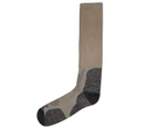 Karrimor Mens Merino Fibre Lightweight Walking Socks Footwear - Beige/Charcoal - Brown