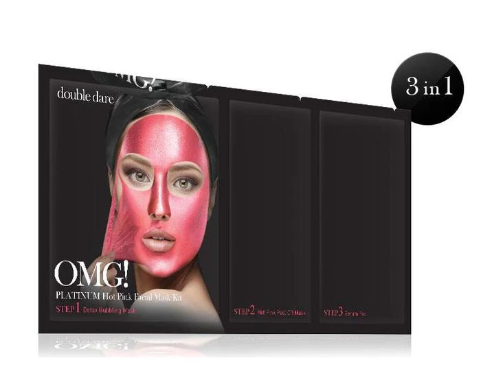 OMG! +Facial Mask Platinum 3-step Platinum Hot Pink OMG