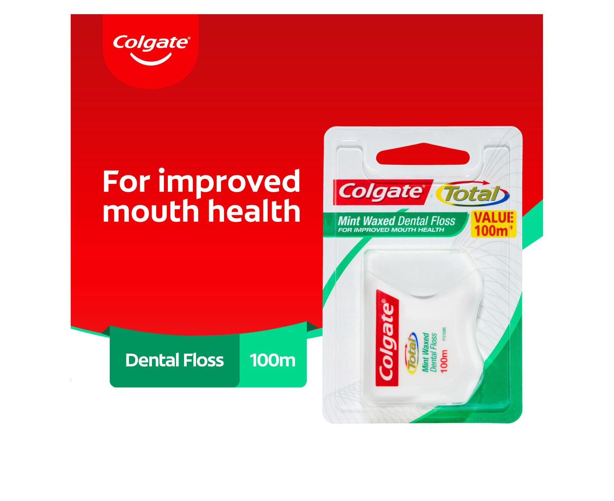 colgate total mint dental floss 50m