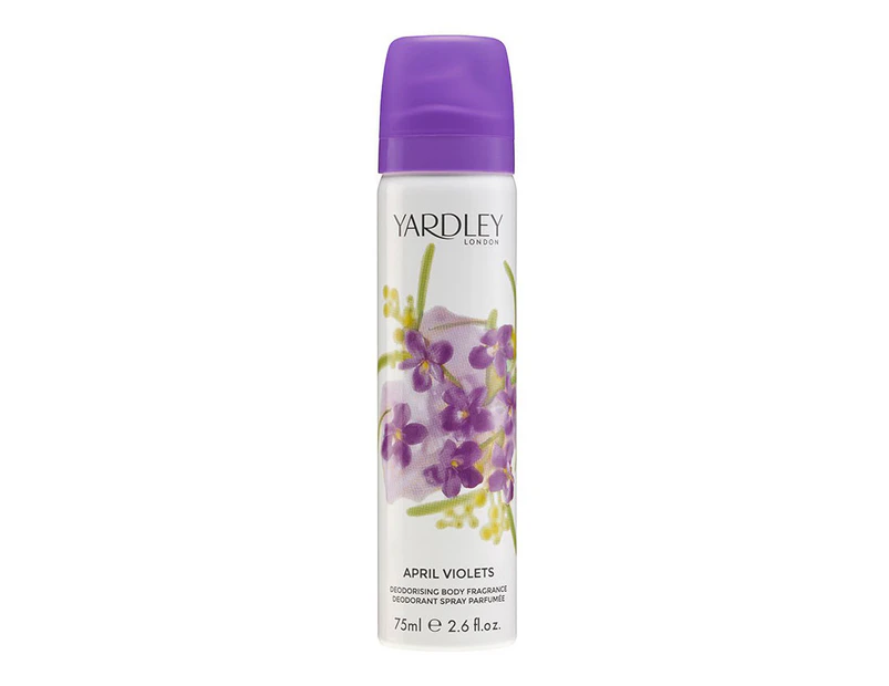 Yardley April Violets Body Fragrance Spray 75g