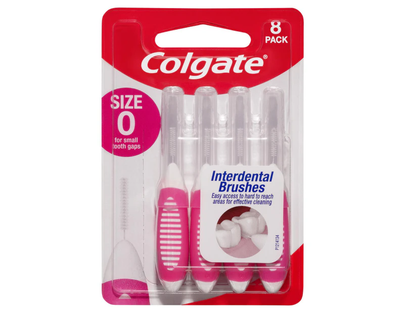Colgate Size 0 Interdental Brushes 8 Pack