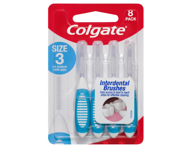 Colgate Size 3 Interdental Brushes 8 Pack