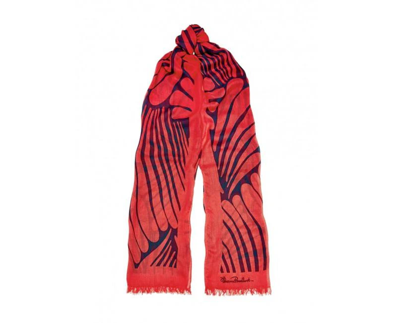 Florence Broadhurst Accessories Fingers Women's Coral Modal Scarf