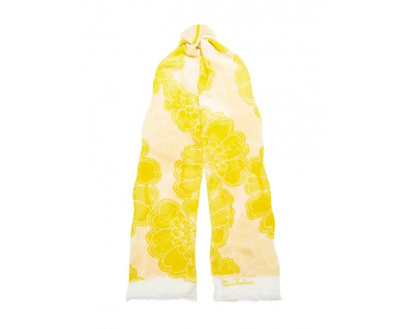 Florence Broadhurst Accessories Japanese Floral Women's Yellow Modal Scarf