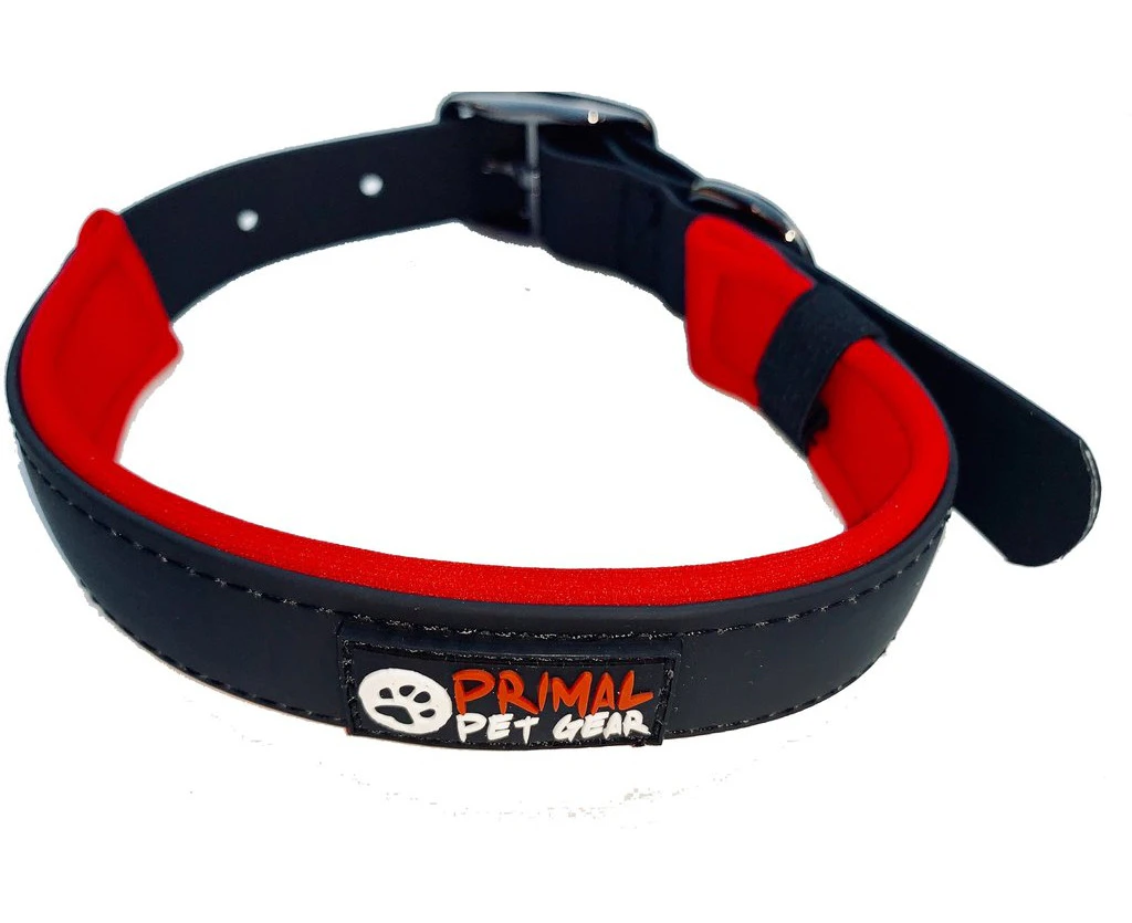 Primal Pet Gear Dog Collar - Tough Water, Dirt, Mould, Smell Resistant Collar - Black