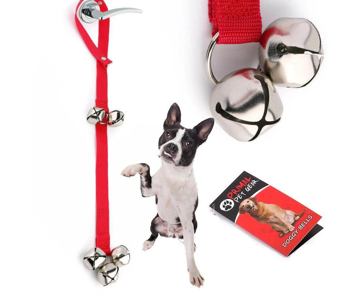 Primal Pet Gear Doggy Bells - Toilet Train Your New Puppy Dog the Easy Way - Red